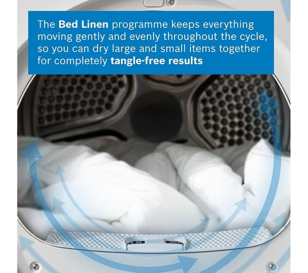 Bosch Series 8 WRB247C9GB WiFi-Enabled 9kg Freestanding Heat Pump Tumble Dryer