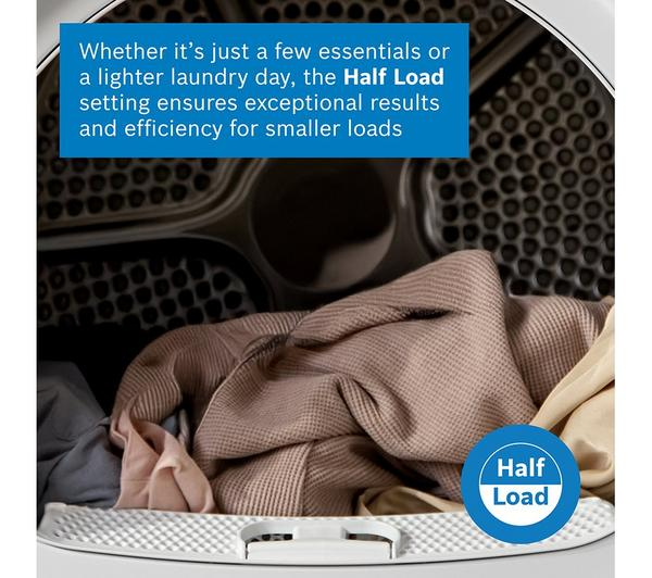 Bosch Series 8 WRB247C9GB WiFi-Enabled 9kg Freestanding Heat Pump Tumble Dryer