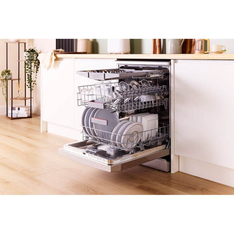 Bosch SMS4EMI06G Series 4 Wifi Connected Freestanding Full Size Dishwasher - Silver Inox with 14 Place Settings Silver