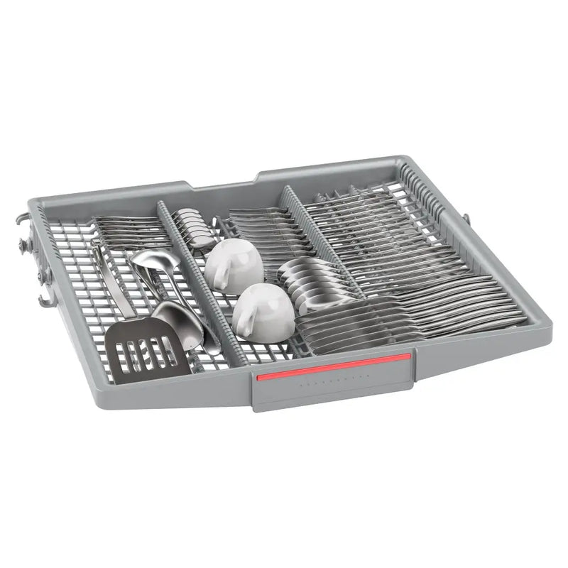 Bosch SMS4EMI06G Series 4 Wifi Connected Freestanding Full Size Dishwasher - Silver Inox with 14 Place Settings Silver