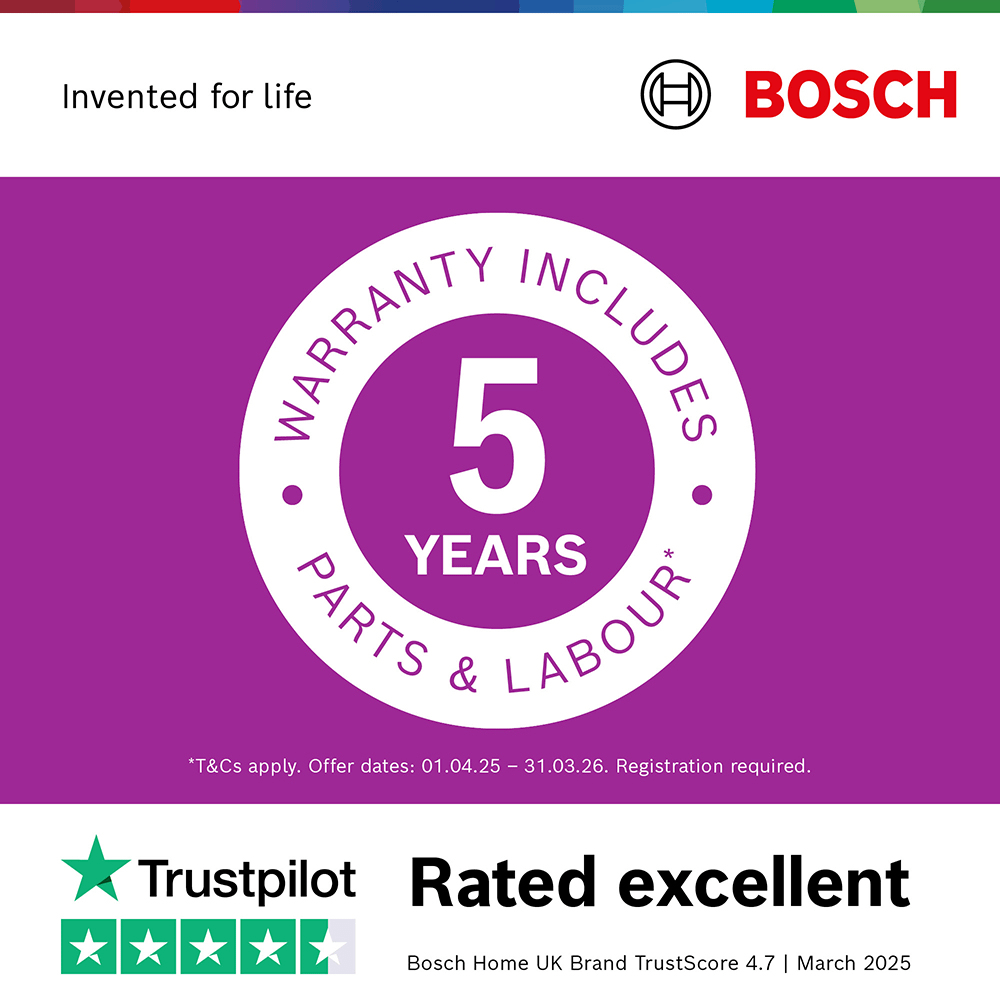 Bosch SMS4EMI06G Series 4 Wifi Connected Freestanding Full Size Dishwasher - Silver Inox with 14 Place Settings Silver