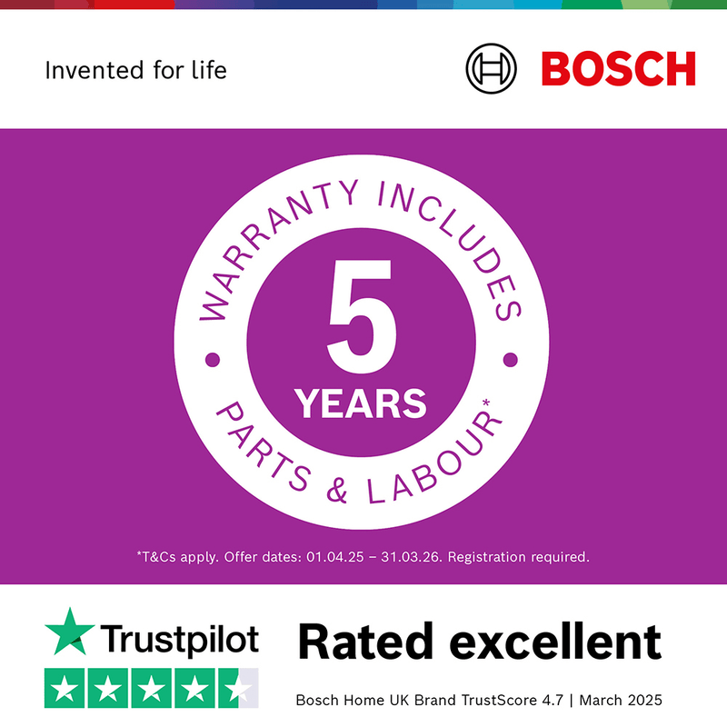 Bosch SMS4EMI06G Series 4 Wifi Connected Freestanding Full Size Dishwasher - Silver Inox with 14 Place Settings Silver