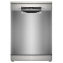 Bosch SMS4EMI06G Series 4 Wifi Connected Freestanding Full Size Dishwasher - Silver Inox with 14 Place Settings Silver