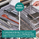 Bosch SMS6ZCI10G Series 6 Freestanding 60cm Full Size Dishwasher with 14 Place Settings Silver Inox Silver