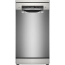 Bosch SPS4HMI49G Series 4 Slimline 45 cm Freestanding Dishwasher with 10 Place Settings Silver Silver