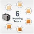 Bosch TAT3P420GB DesignLine 2 Slice Toaster Stainless Steel Stainless Steel