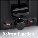 Bosch TAT3P423GB DesignLine 2 Slice Toaster Black Black