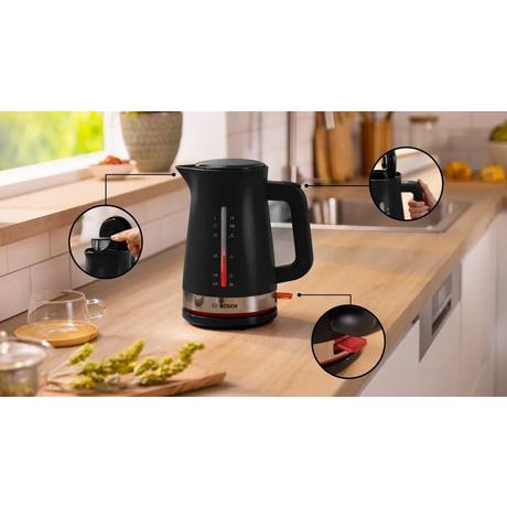 Bosch TWK4M223GB MyMoment kettle 1.7L Black Black
