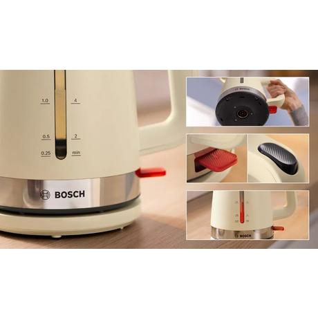 Bosch TWK4M227GB MyMoment kettle 1.7L Cream Cream