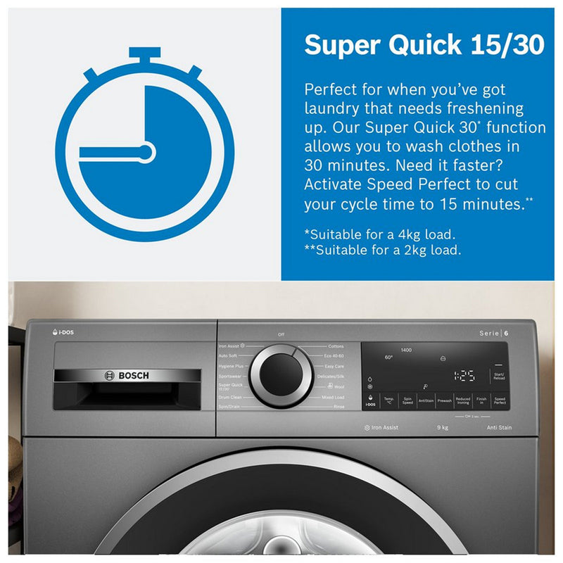 Bosch WGG254Z0GB Serie 6 10kg 1400 Spin Washing Machine White