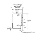 Bosch WIW28302GB Series 6 Integrated 8kg 1400 Spin Washing Machine White