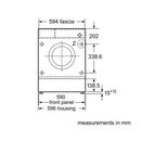 Bosch WIW28302GB Series 6 Integrated 8kg 1400 Spin Washing Machine White