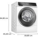 Bosch WNC25410GB Series 8 10.5+6kg Washer Dryer with 1400 Spin White - D Rated