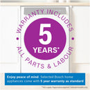 Bosch WNC25410GB Series 8 10.5+6kg Washer Dryer with 1400 Spin White - D Rated