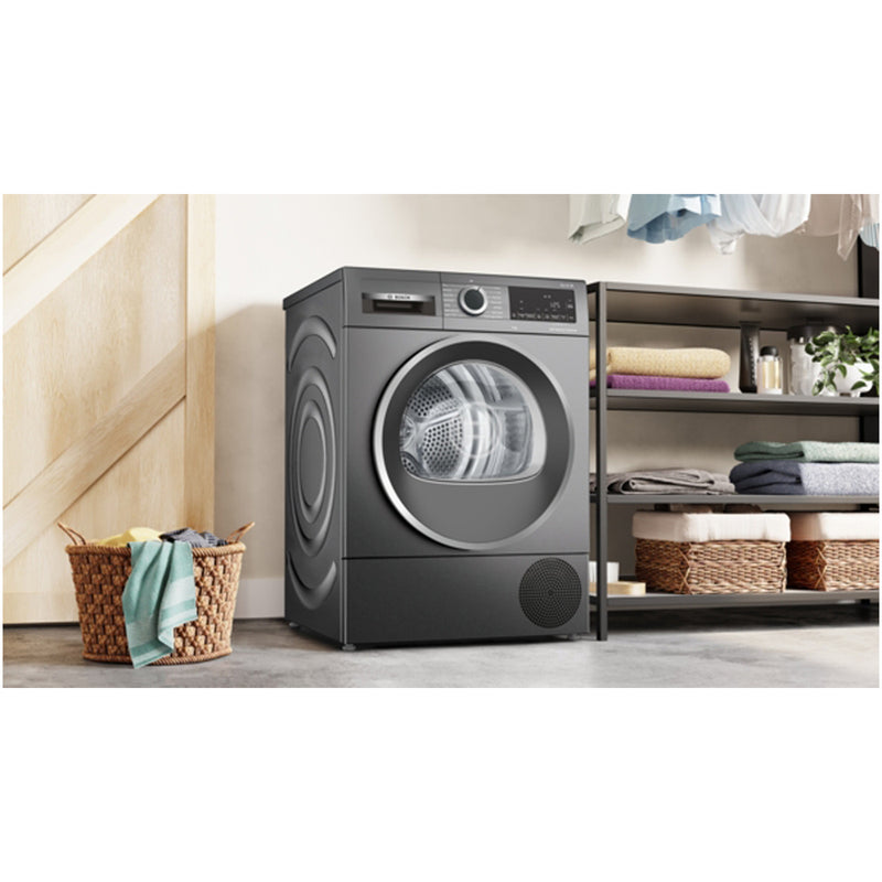 Bosch WQG245R1GB Series 6 9kg Heat Pump Tumble Dryer Graphite - A+++ Rated