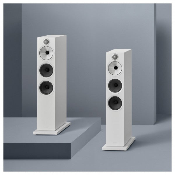 Bowers & Wilkins 603 S3 Floorstanding Speakers Pair White White