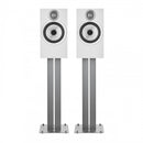Bowers & Wilkins 606 S3 Bookshelf Speakers Oak with FS-600 S3 Silver Stands Oak