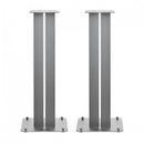 Bowers & Wilkins 606 S3 Bookshelf Speakers Oak with FS-600 S3 Silver Stands Oak