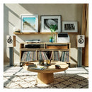 Bowers & Wilkins 606 S3 Bookshelf Speakers Oak with FS-600 S3 Silver Stands Oak