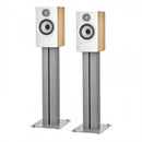 Bowers & Wilkins 607 S3 Bookshelf Speakers Oak with FS-600 S3 Silver Stands Oak