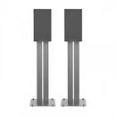 Bowers & Wilkins 607 S3 Bookshelf Speakers White with FS-600 S3 Silver Stands White