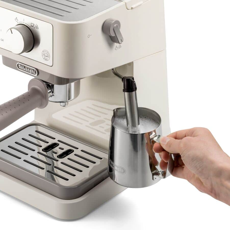 Delonghi EC260.CR Stilosa Traditional Barista Pump Manual Espresso Coffee Machine Cream Cream