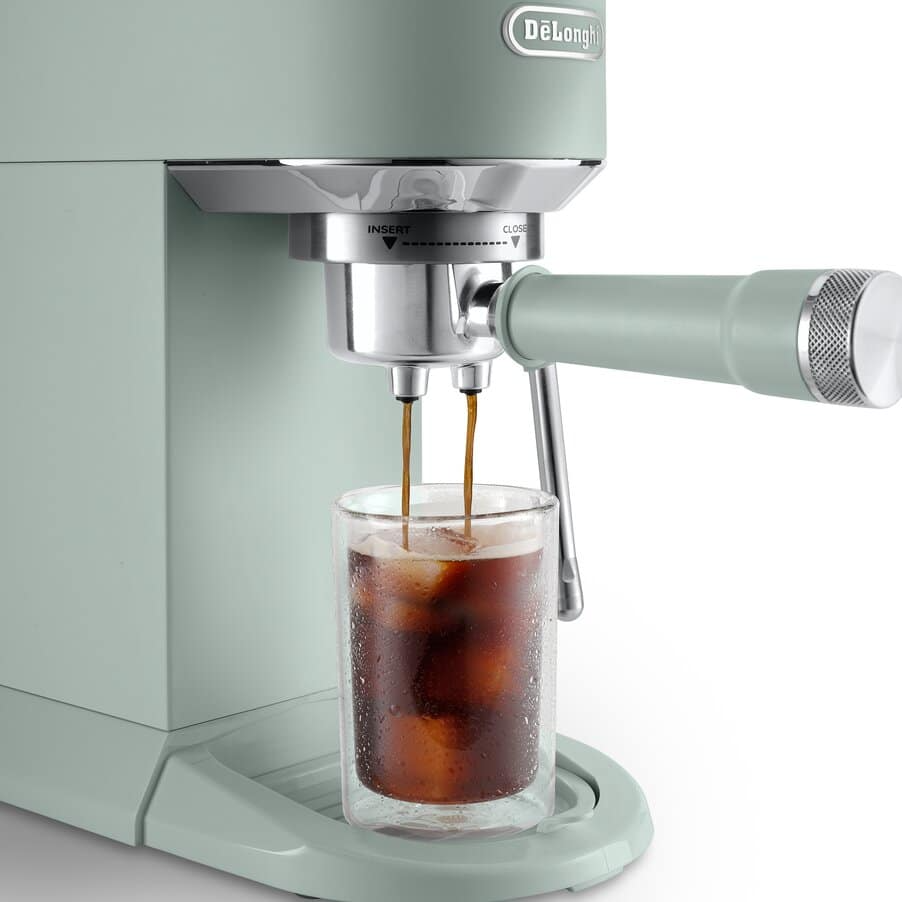 Delonghi EC890.GR Dedica Duo with Advanced Milk Steam Wand Manual Espresso Machine Green Green