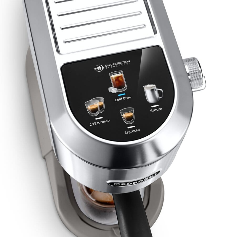 Delonghi EC890.M DL0892 Dedica Duo with Advanced Milk Steam Wand Manual Espresso Machine Silver Silver