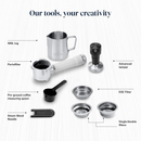 DeLonghi EC890.W Dedica Duo Manual Espresso Coffee Machine with Milk Frother White