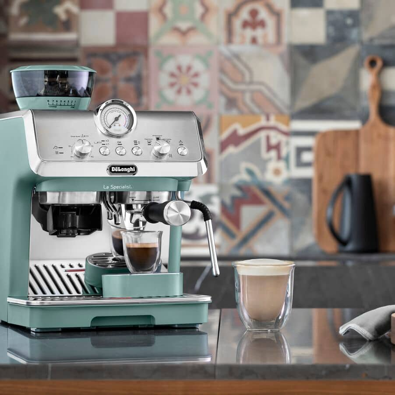 Delonghi EC9155.GR La Specialista Arte Compact Manual Bean to Cup Coffee Machine Green