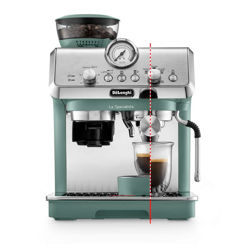 Delonghi EC9155.GR La Specialista Arte Compact Manual Bean to Cup Coffee Machine Green