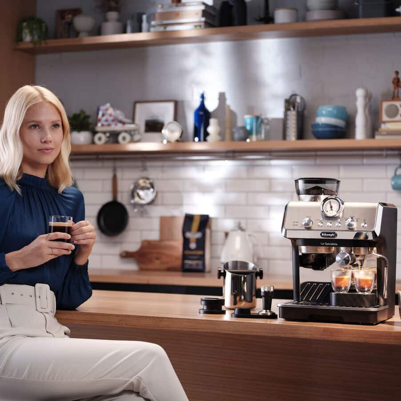 Delonghi EC9155.MB La Specialista Arte Compact Manual Bean to Cup Espresso Coffee Machine Black