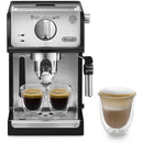 DeLonghi ECP35.31 Compact Traditional Manual Espresso Pump Coffee Machine Black and Silver