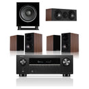 Denon AVC-X3900H 9.4 Ch. 8K Dolby Atmos AV Amplifier Black with Wharfedale Diamond 12.1i 5.1 Speaker Package Walnut Walnut