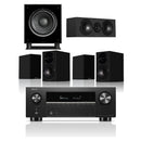 Denon AVC-X3900H 9.4 Ch. 8K Dolby Atmos AV Amplifier with Wharfedale Diamond 12.1i 5.1 Speaker Package Black Black