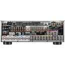 Denon AVC-X6800H 11.4ch 8K AV Amplifier with 3D Audio Dolby Atmos HEOS Built-in Silver Silver