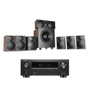 DENON AVCX3800H 8K AV Receiver With Wharfedale DX3 HCP 7.1 Speaker Package Walnut