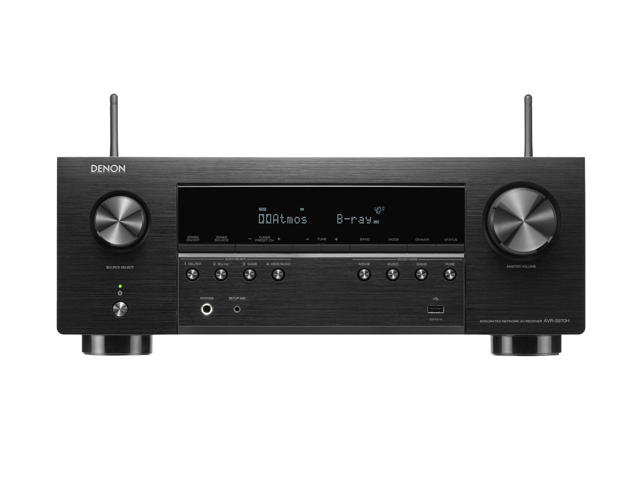DENON AVR-S970H 7.2 Ch 185W 8K with HEOS Built-in AV Receiver