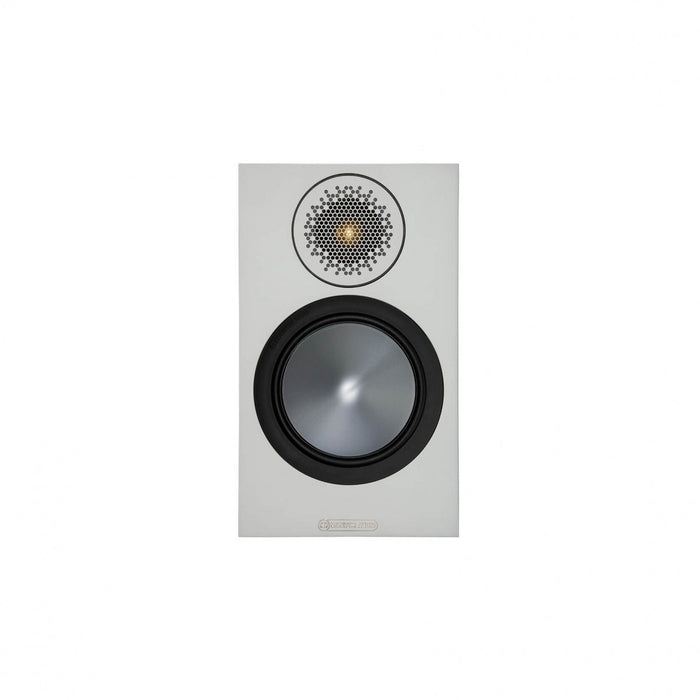 Denon AVRS670H 5.2 Ch 8K AV Receiver with Monitor Audio Bronze 50 AV 5.1 Speaker Package White White