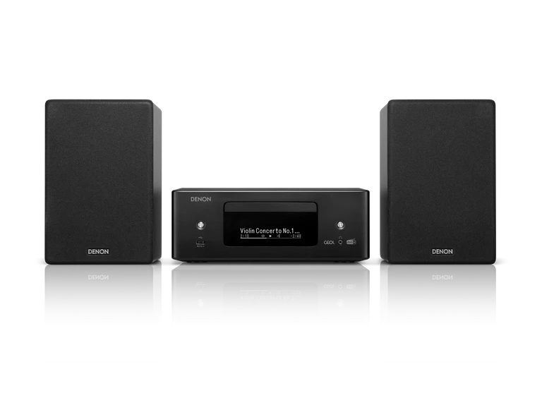 Denon CEOL N12 DAB DAB+ Receiver With SCN10 Speakers Bundle Black Black