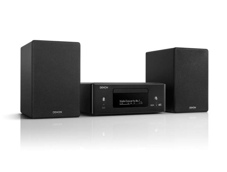 Denon CEOL N12 DAB DAB+ Receiver With SCN10 Speakers Bundle Black Black