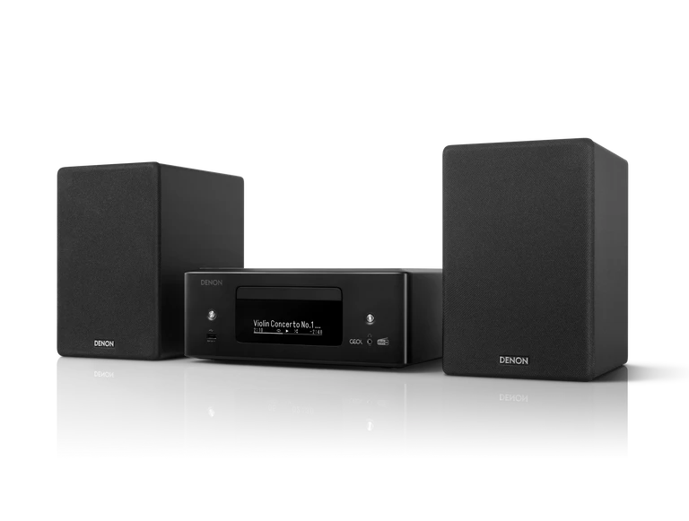 Denon CEOL N12 DAB DAB+ Receiver With SCN10 Speakers Bundle Black Black