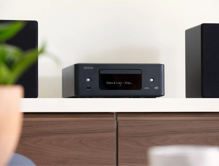 Denon CEOL N12 DAB DAB+ Receiver With SCN10 Speakers Bundle Black Black