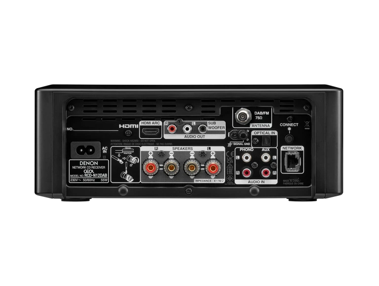 Denon CEOL N12 DAB DAB+ Receiver With SCN10 Speakers Bundle Black Black