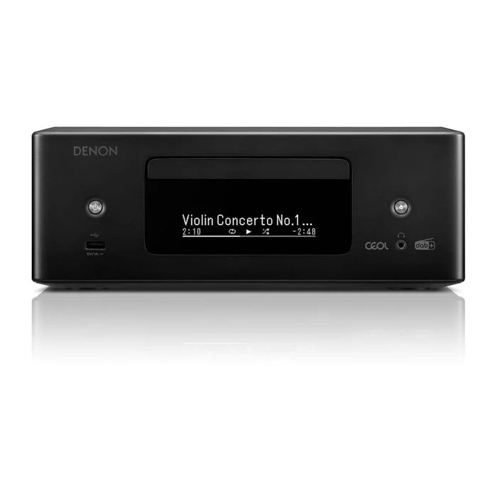 Denon CEOL RCD-N12 DAB+ Hi-Fi System with Klipsch R-60M Bookshelf Speakers Pair Black HiFi Package