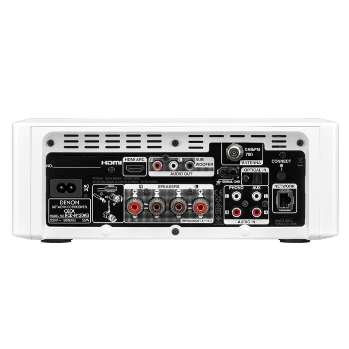 Denon CEOL RCD-N12DAB DAB+ All In One System White White