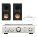 Denon PMA-600NE 2ch 70W Integrated Amplifier Silver with Klipsch R-60M Bookshelf Speakers Pair HiFi Package