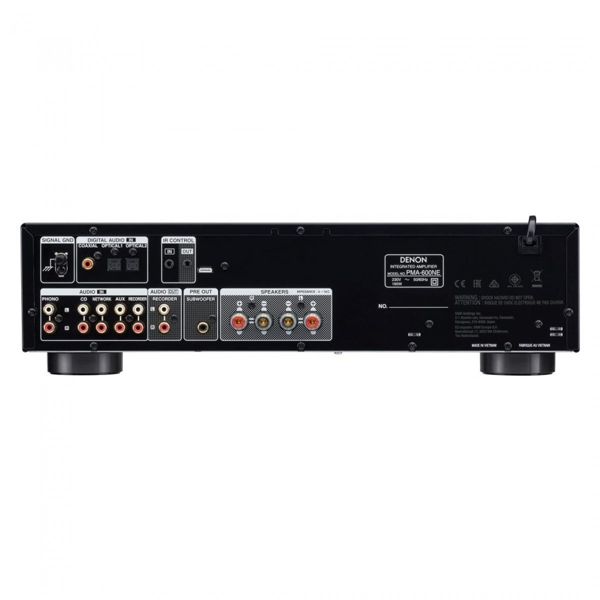 Denon PMA-600NE 2ch 70W Integrated Amplifier with Klipsch R-60M Bookshelf Speakers Pair Black HiFi Package