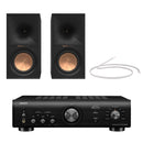 Denon PMA-600NE 2ch 70W Integrated Amplifier with Klipsch R-60M Bookshelf Speakers Pair Black HiFi Package
