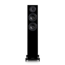 Denon RCD-N12DAB DAB+ All-In-One System Black & Wharfedale Diamond 12.3 Floorstanding Speaker (Pair) Oak Black